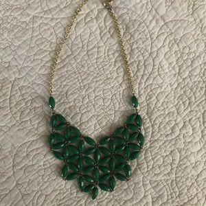 🎉SALE!!🎉 J. Crew Gold Tone Green Bead Statement Necklace